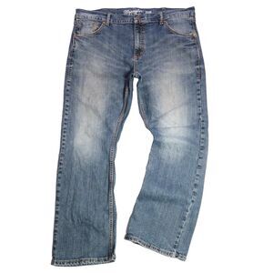 Wrangler Retro Mens Slim Boot Jeans Size 38x30 Dark Navy Wash Western Cowboy